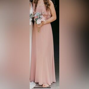 Pink long dress